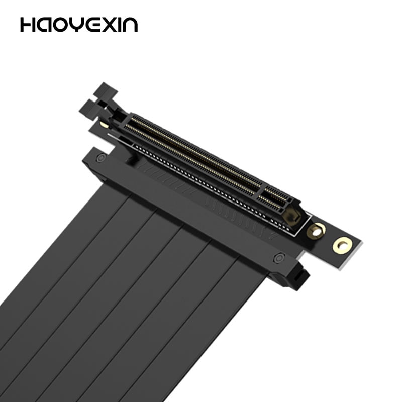 HAOYEXIN PCI Express 3.0 High Speed 16X Flexible Cable Extension Port Adapter Riser PC Graphics Cards Connector