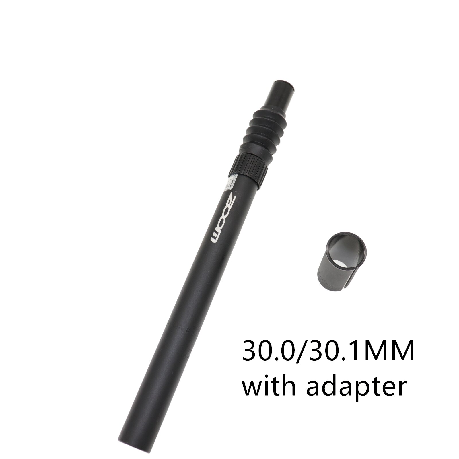 Zoom suspension amortisseur tige de selle vtt vélo tube vélo de route tige de selle 25.4 27.2 28.6 30.9 350mm vélo tige de selle de vélo: 30.0mm avec adaptateur