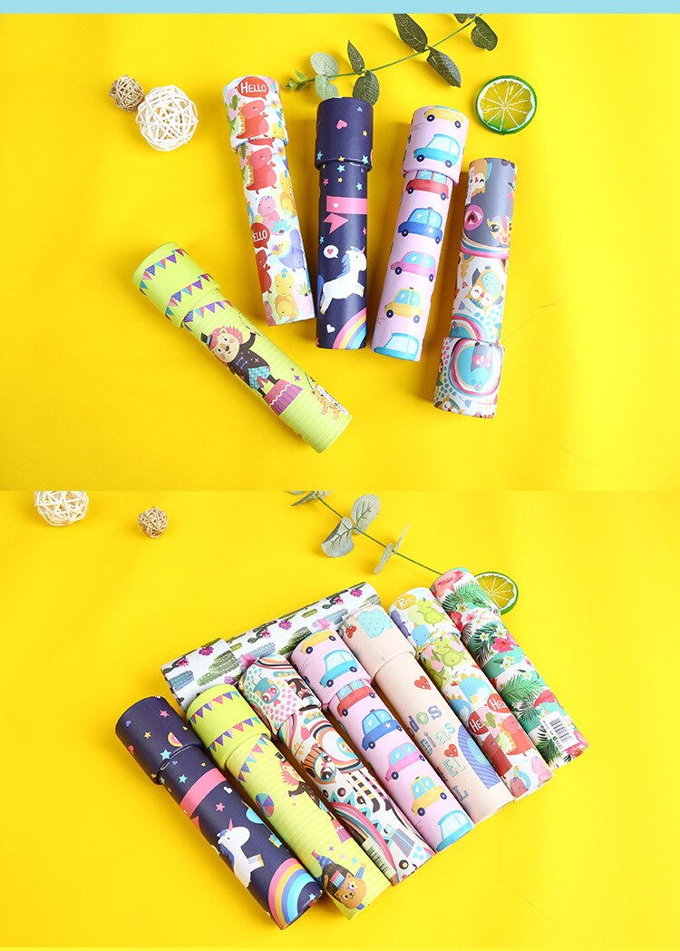 Cartoon Roterende Caleidoscoop Kleurrijke Wereld Magic Kaleidoscope Baby Vroege Educatief Eenhoorn Speelgoed Voor Kinderen