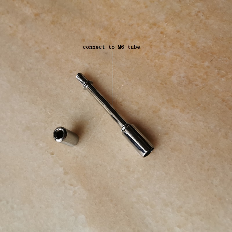G4 Metal shell with M6 inner thread hollow tube male thread can be connect to G4 Lamp Base Lighting accessories