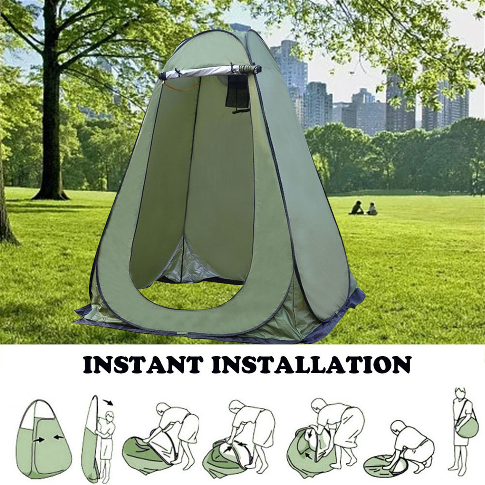 Pop Up Pod Changing Room Privacy Tent Easy Set Up Portable Outdoor Shower Tent Camp Toilet Rain Shelter For Camping And Beach