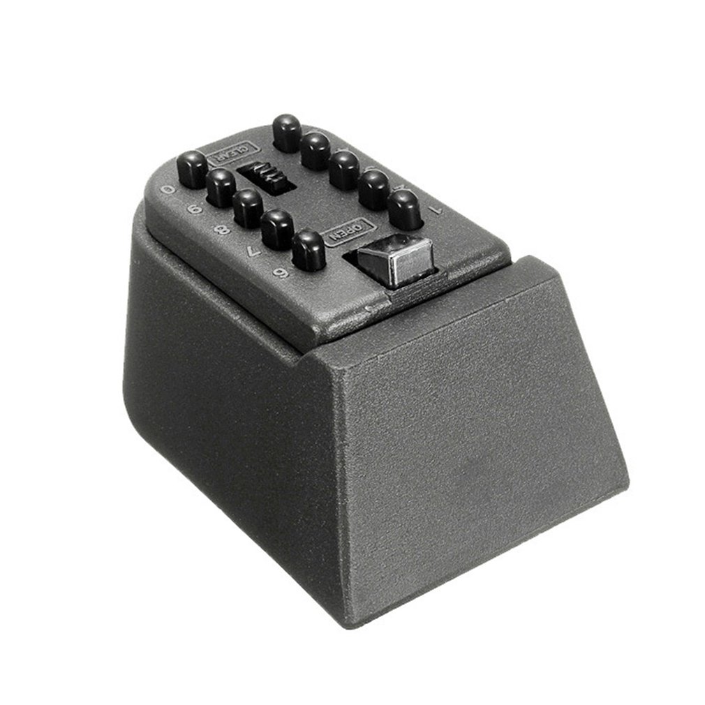 Outdoor Wall Mount Spare Key Safe Box Lock Holder Water Weatherproof Push Button Combination Mounted Key Storage Security Lock