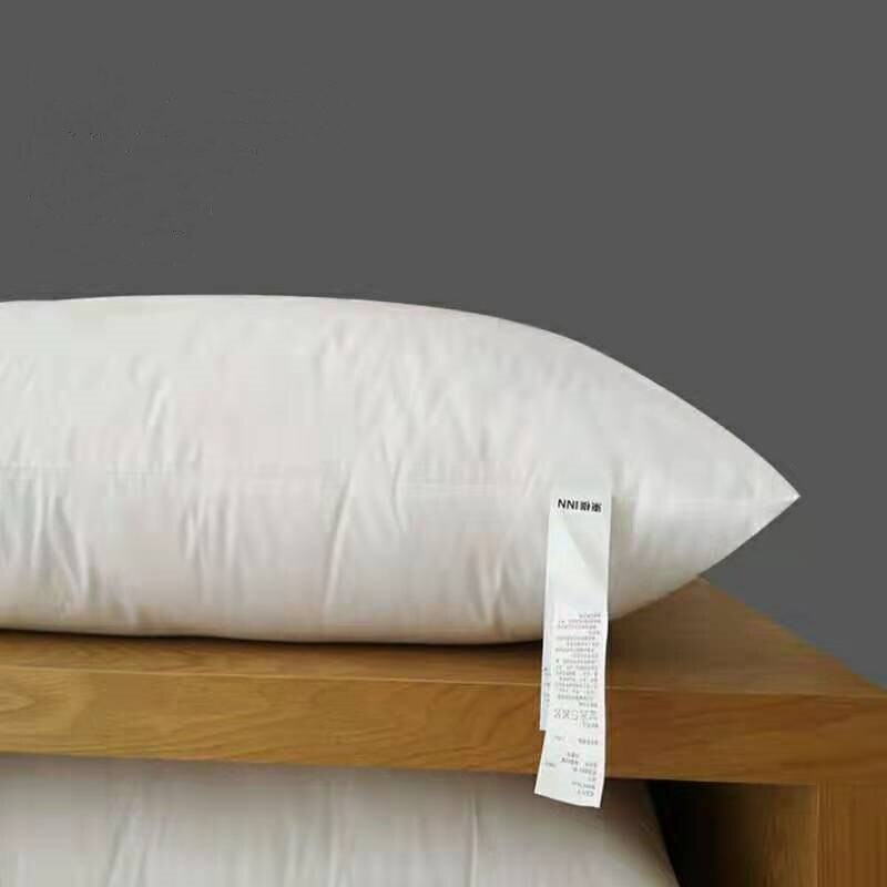 Claroom, almohada súper suave estilo japonés de poliéster/plumas de ganso blancas, almohadas para dormir, AC12 #: style1 / 48x74cm