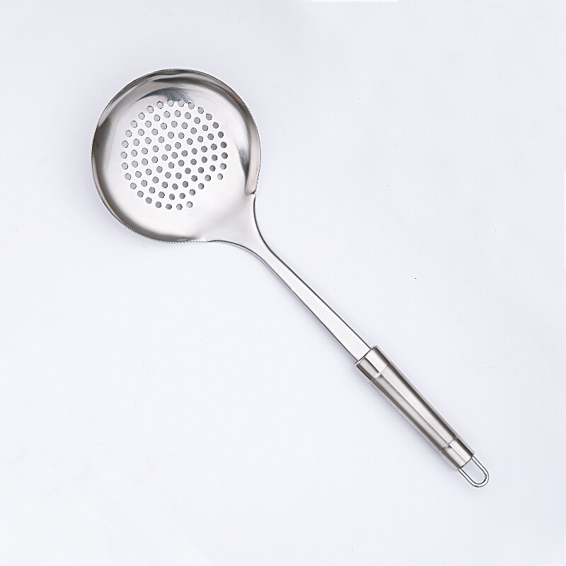 Cookware 6Pieces Set Stainless Steel Spatula Spoon Masher Skimmer Shovel Meat Fork Peeler Non Stick Tools Kitchen Utensils: round colander