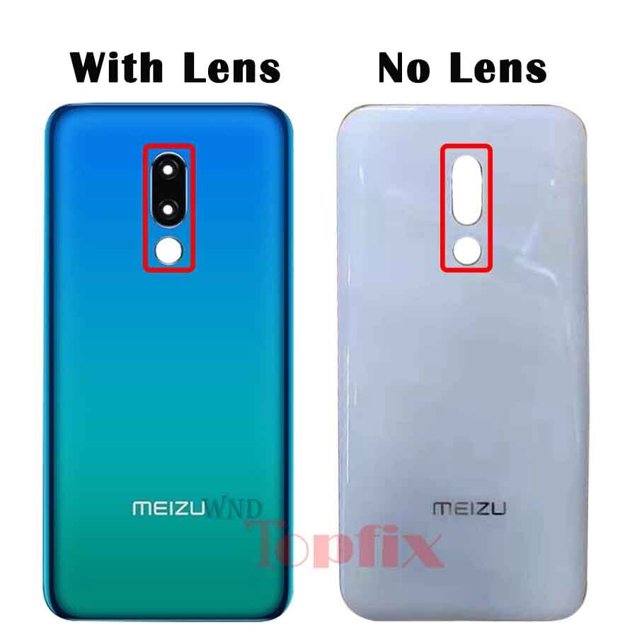 Do meizu 16 16th Case tylna szyba tylna klapka zamiennik meizu 16 plus pokrywa baterii z naklejką samoprzylepna 16x tylna okładka