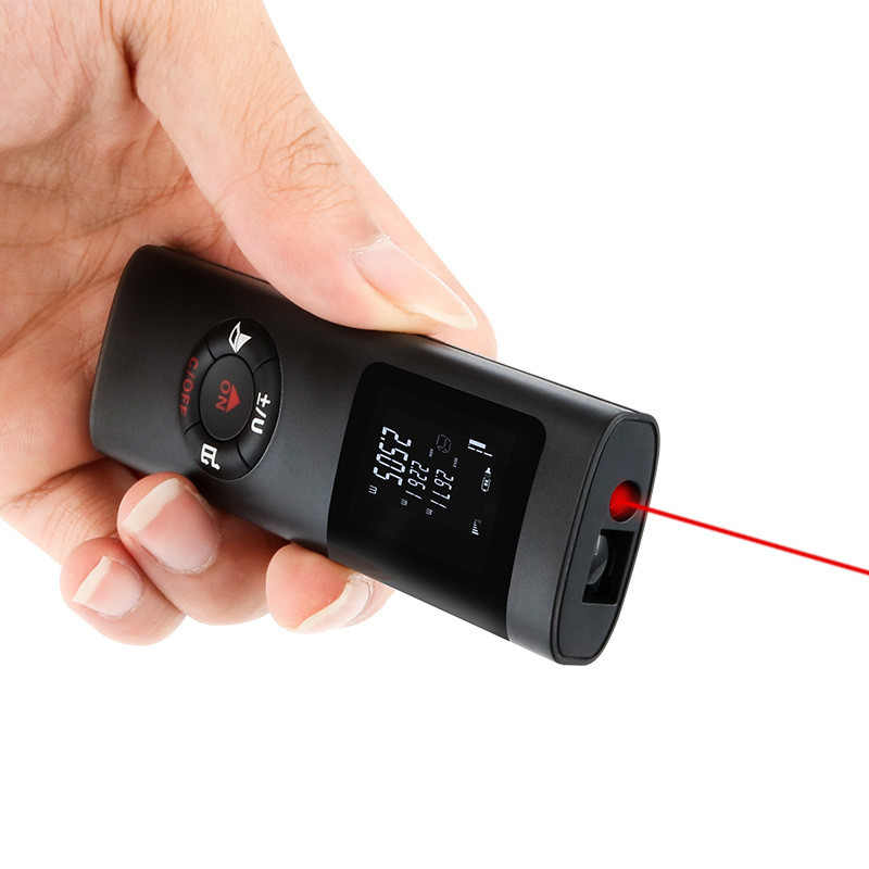 Afstandsmeter 40 M Ultra-Mini USB Opladen Pocket Range Finder High-Nauwkeurigheid Afstand Meter Test Gereedschap