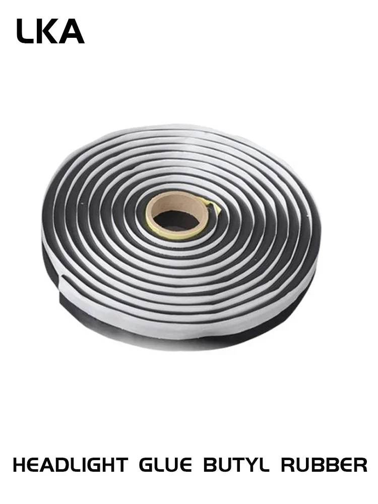 4.57M Car Headlamp Glue Butyl Rubber Glue Headlight Sealant Retrofit Seal HID Headlamps Taillight Shield Glue Waterproof Tapes