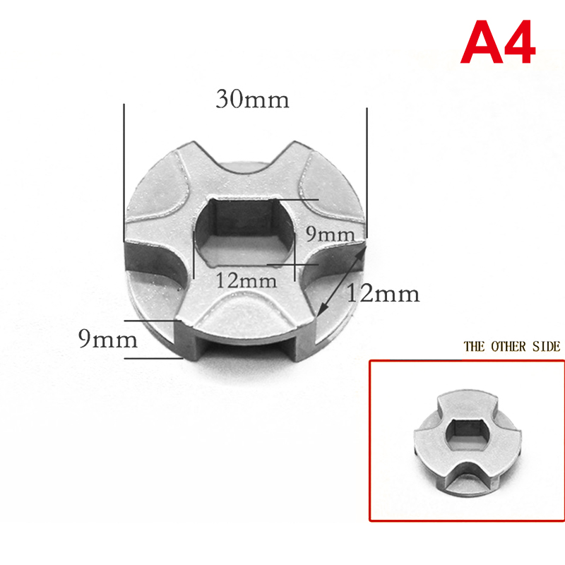 For 405/5016/6018 Gear Asterisk Electric Chain Saw 7/6/3 Tooth Industrial Chainsaw Chain Gear Sprockets Drive Replace Sprocket: Red