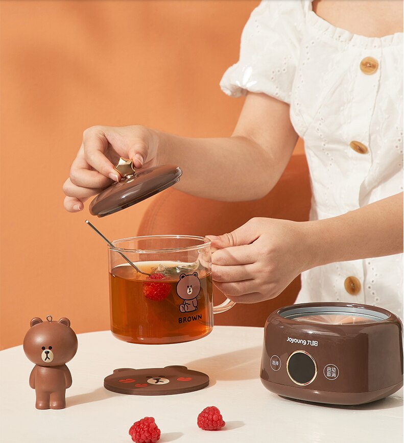 220V 400ML Mini Electric Kettle Glass Household Electric Health Preserving Pot Dessert Portable Multi Cooker