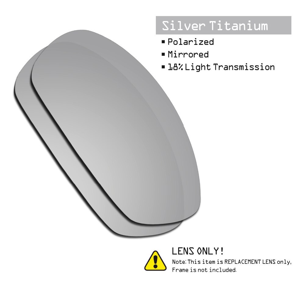 SmartVLT 3 Pairs Gepolariseerde Zonnebril Vervanging Lenzen voor Oakley Straight Jacket 2007 Zwart en Zilver Titanium en Ijs Blauw