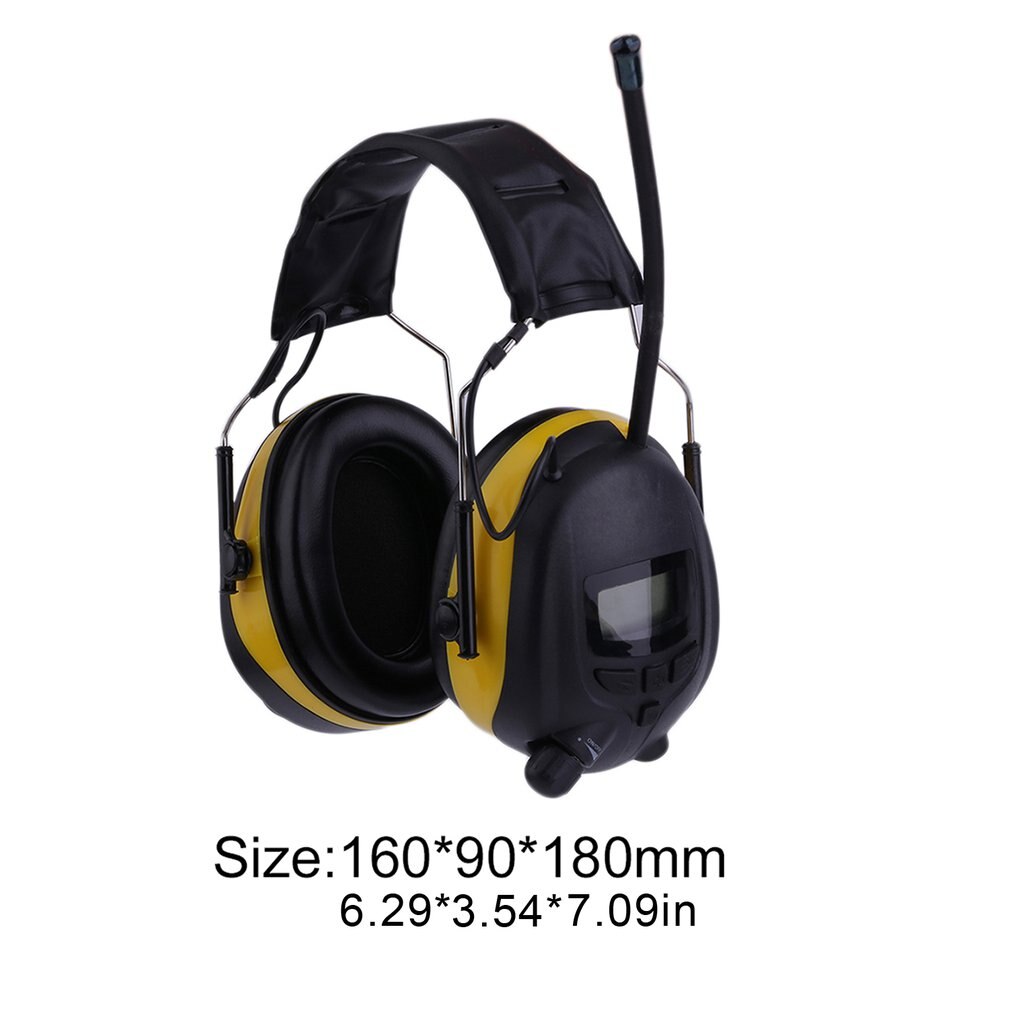 Headphones LCD Display HiFi Bass Stereo Earphone Wireless Headset FM Radio Headphones AM/FM Stereo Earmuff