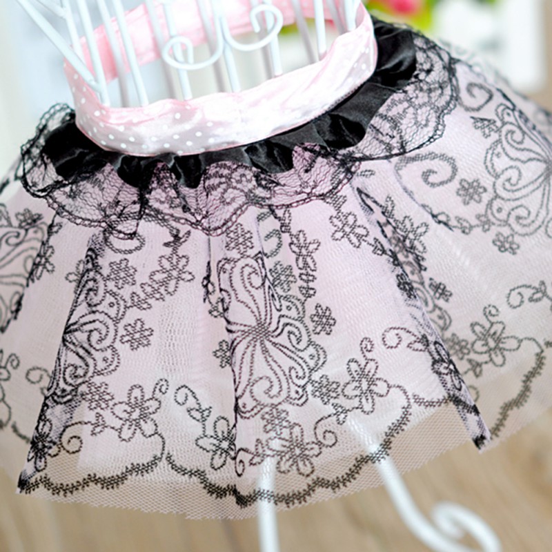 Pet Puppy Kleine Hond Lolita Kant Rok Prinses Tutu Jurk Chiffon Kleding Kleding Rok Mascotas Mode Petstyle Kleding: Roze / L