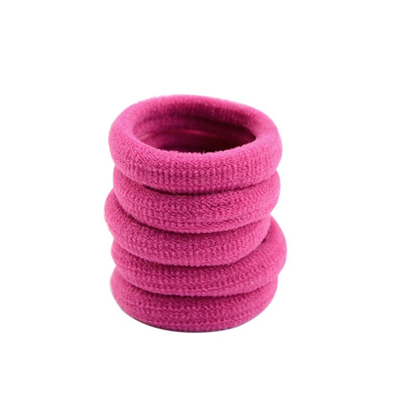 10 stks/partij Haaraccessoires Meisjes Kids Candy Kleur Elastische Haarbanden De Paardenstaart Houder Rubber Band Boutique Haar Tie 13 kleuren: 30 Purple red