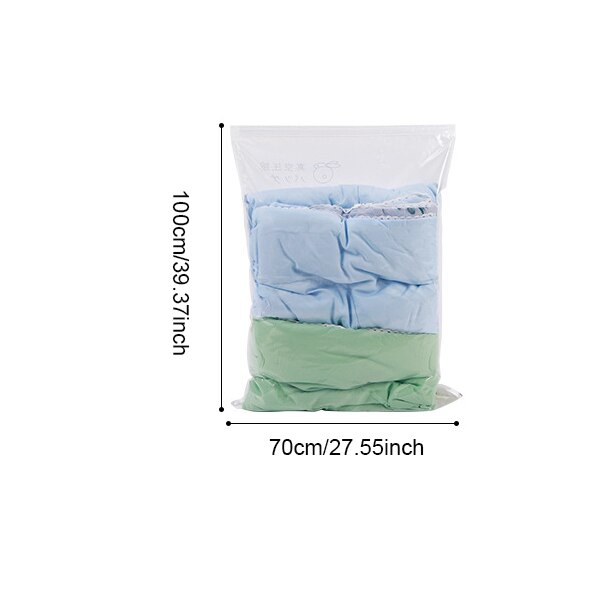 Bequem Vakuum Taschen Transparent Kleidung Quilt Saving Raum Paket Reise Kompression Startseite Organizer Zubehör Liefert: B 70X100cm