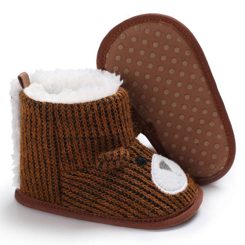 Winter Baby Jongens Meisjes Laarzen Zachte Pluche Cartoon Laarsjes Voor Baby Anti Slip Sneeuw Boot Keep Warm Leuke Crib Schoenen