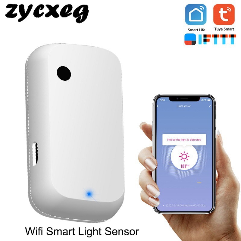 Tuya wifi smart lyssensor smart hjemmelys automatisering senseforbindelse kontrol kompatibel med alex, google home ifttt