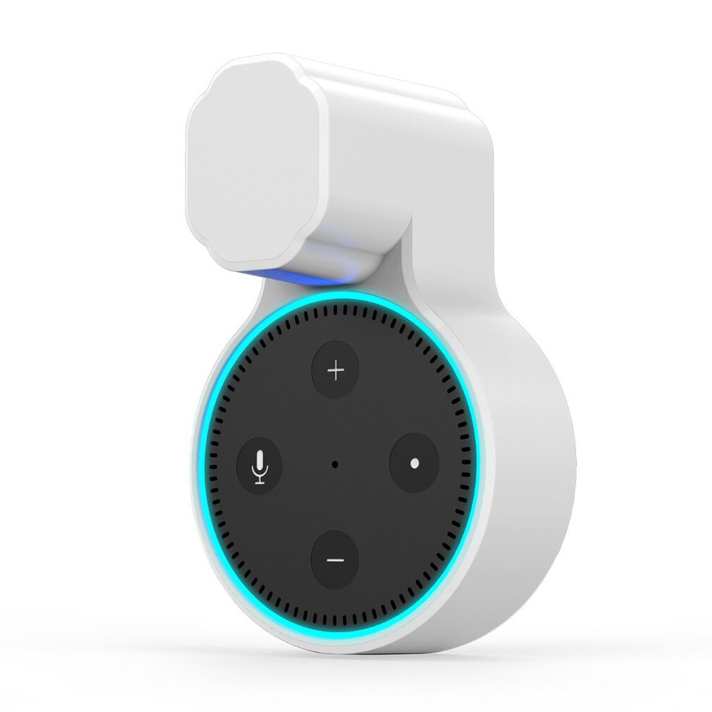 Prise support mural pour Alexa Echo Dot2 support mural pour enceintes intelligentes support mural support mural pour enceintes: WHITE