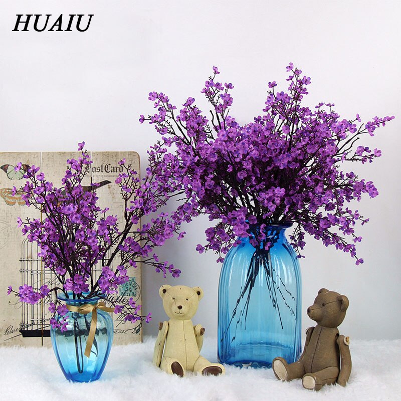 Kunstig baby ånde enkelt blomst simulation hjem bryllup dekoration simulation blomst brud holder blomster