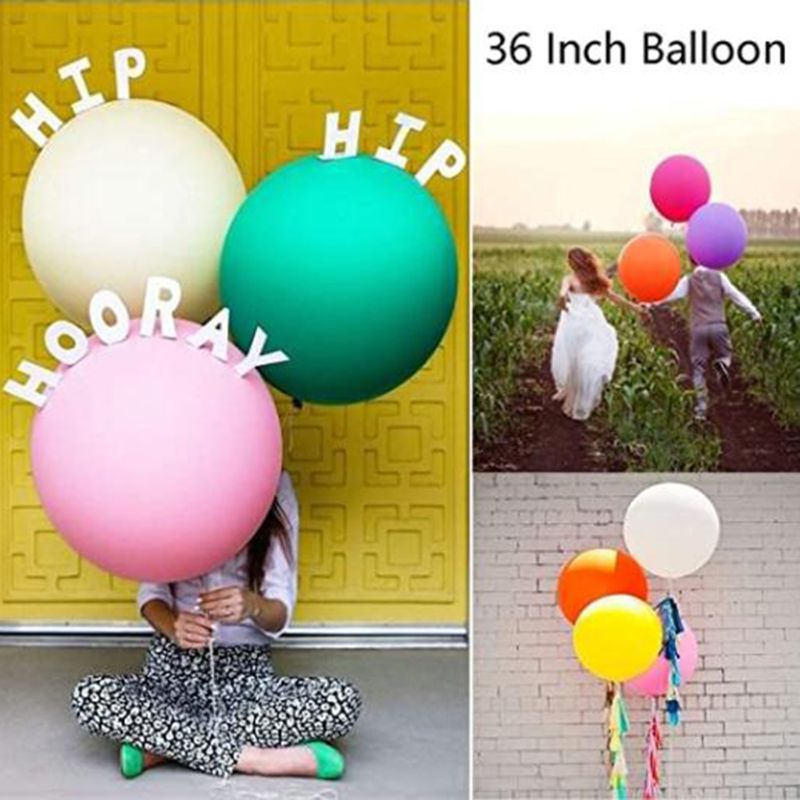 10 sztuk 36 Cal gigantyczny balon okrągły nadmuchiwane lateksowe landara grube balony ślubne gigantyczne balony