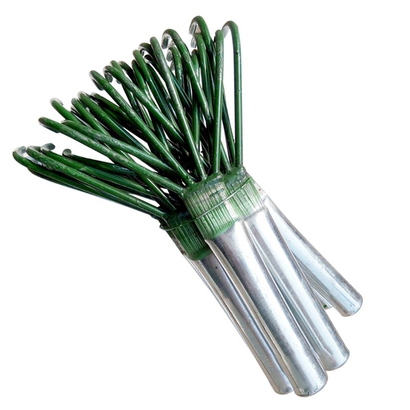 Agricultural Carbon Steel Four-toothed Tines Rake Small Handle Peanut Lawn Leaf Tweezers Garden Tools