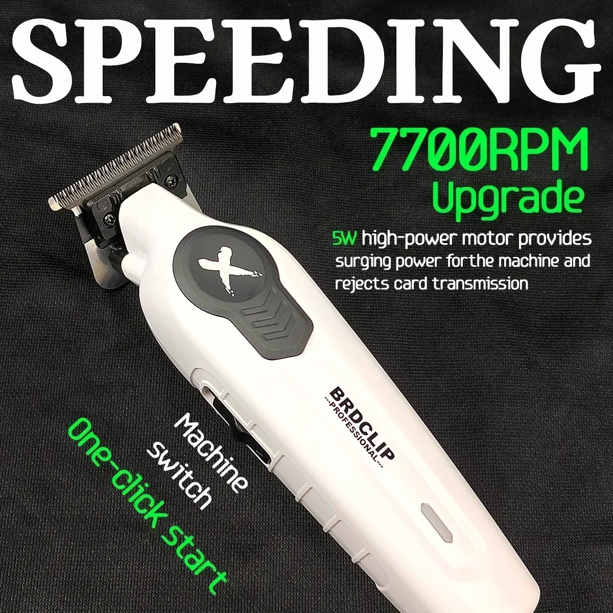 Professionele BRDCLIP Wit FA1T FK701 Set Tondeuse 7700 RPM 7000 RPM Elektrisch Scheerapparaat voor Heren Trimmer met Oplaadstation