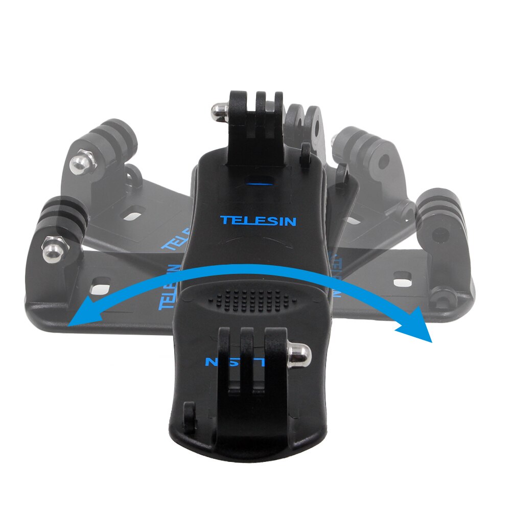 Telesin 360 ° Rotatie Rugzak Clip Clamp Mount Voor Gopro Hero 10 9 8 7 6 5 4 Insta360 Sjcam eken Osmo Actie Camera Accessoires