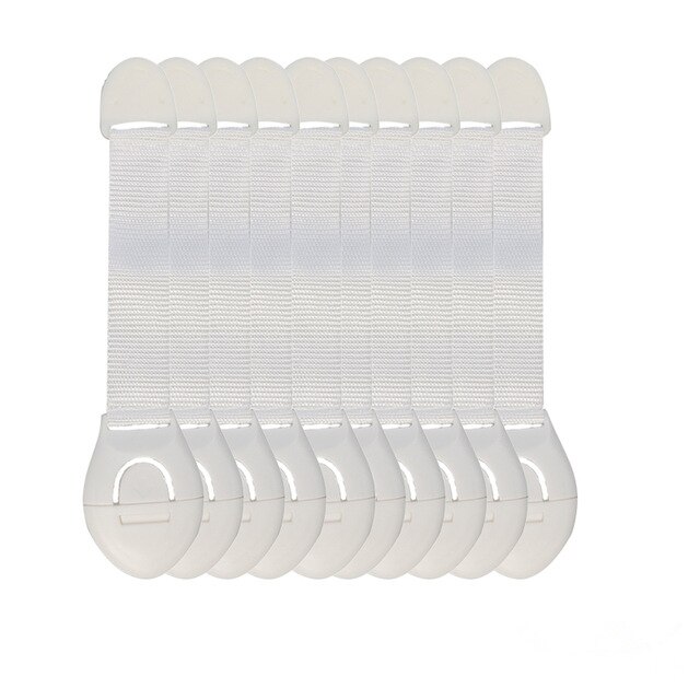 5 Pcs/Lot Child Lock Protection Of Children Locking Doors For Children's Safety Kids Safety Plastic protection safety lock: 5 PCS  White
