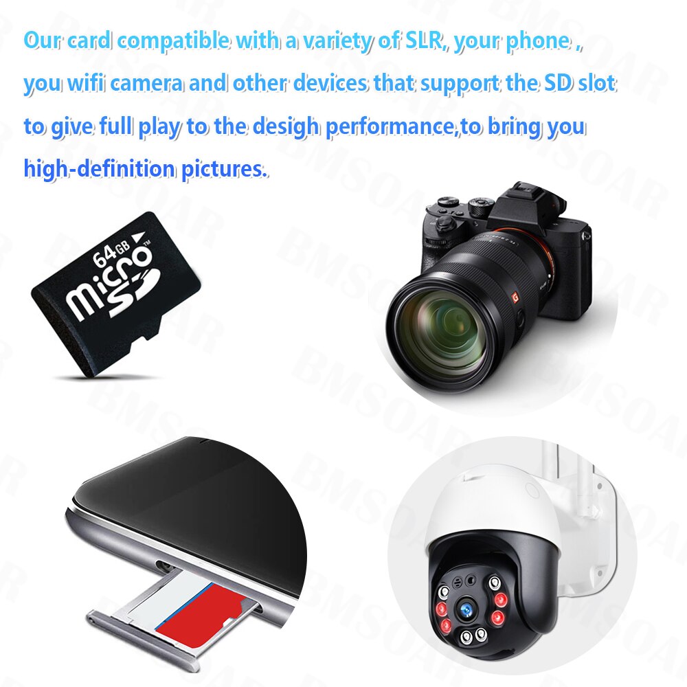 Tarjeta Micro SD TF 16, 32, 64, 128 GB, Clase 10, 16GB, 32GB, 64GB, 128 GB para WIFI, Caemra y adaptador de teléfono inteligente