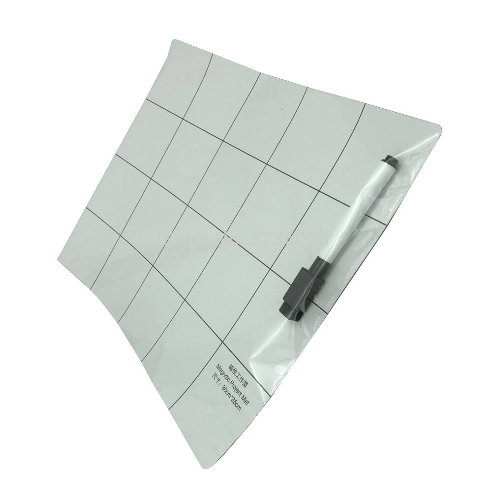 Magnetische rubberen mat 25*30cm maten voor lcd-reparatie magnetische mat met pen