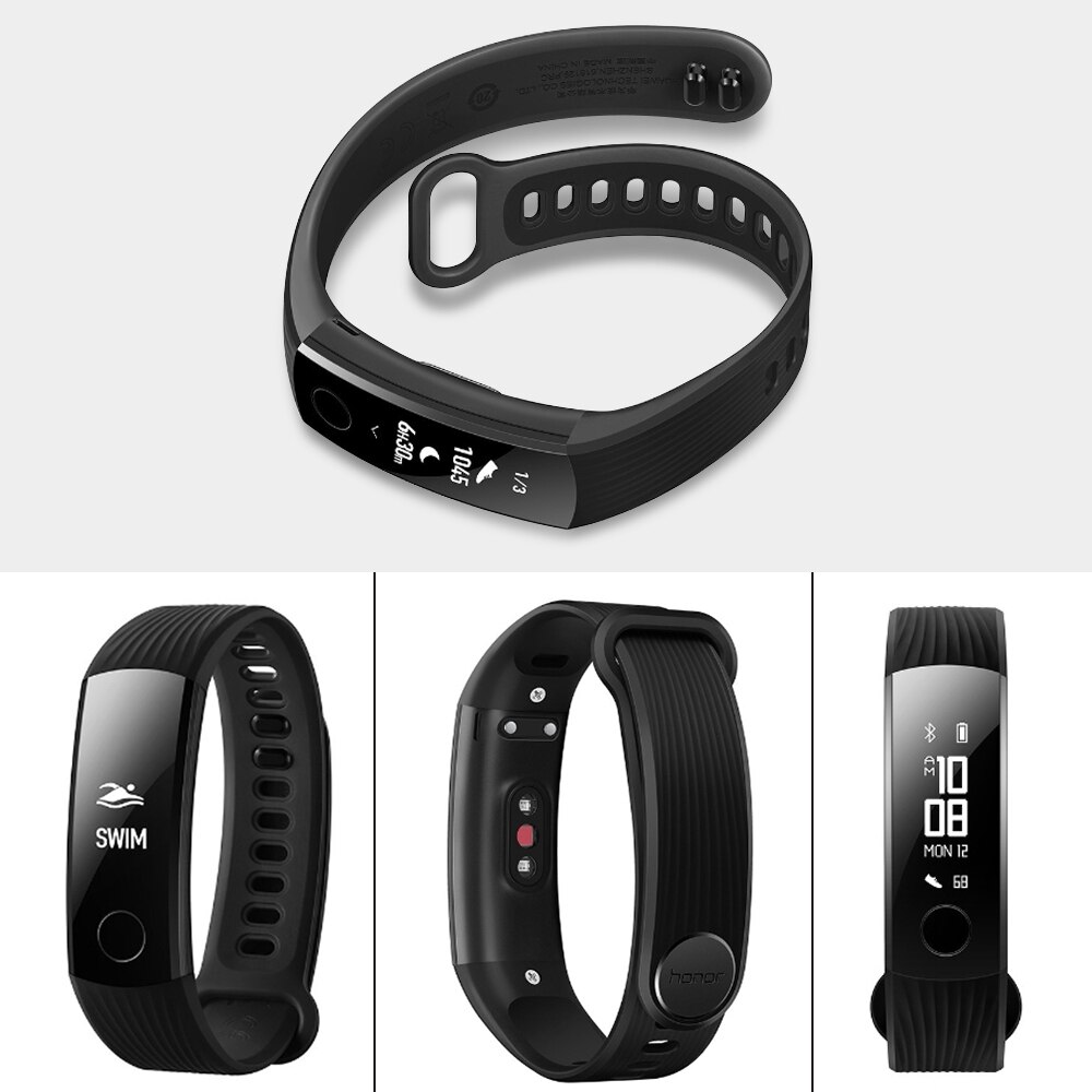 Huawei – Bracelet connecté Honor Band 3, avec moniteur d'activité physique et de fréquence cardiaque, étanche, Original, 100%