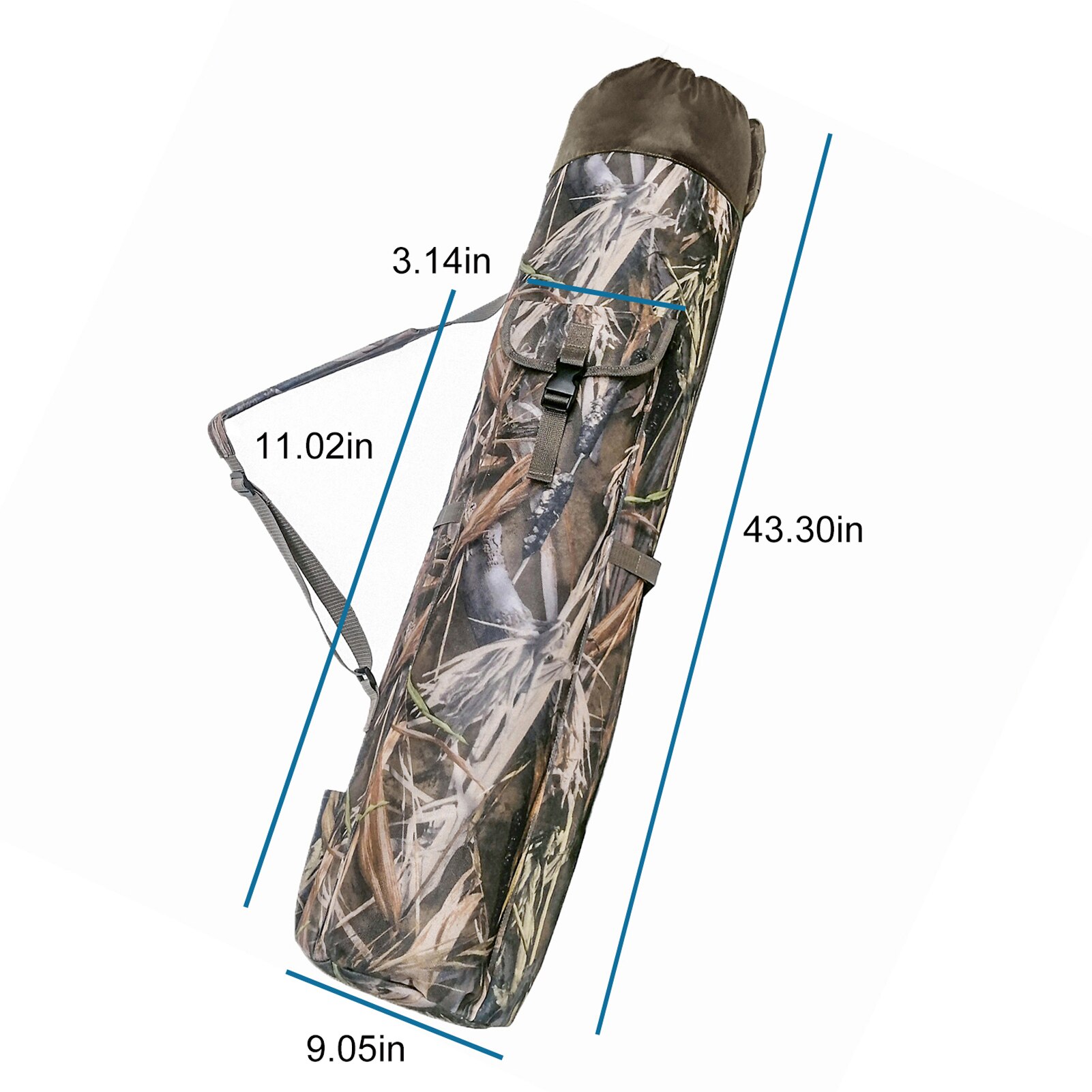 Fishing Bag On Shoulder Fishing Pole Holder Fishing Bag Fishing Rod Bag Large Capacity Fishing Gear Organizer Case for rods