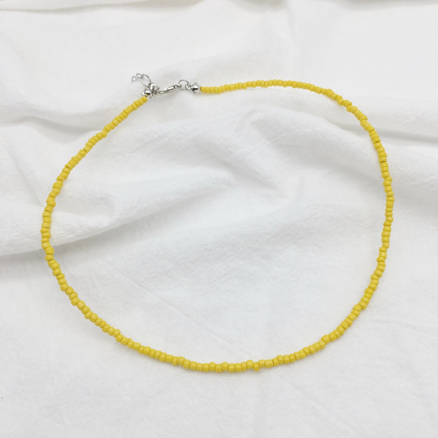 Proste koraliki Strand naszyjnik kobiety String z koralikami krótkie Choker naszyjnik biżuteria Chokers naszyjnik prezent plaża biżuteria Bijoux: 14