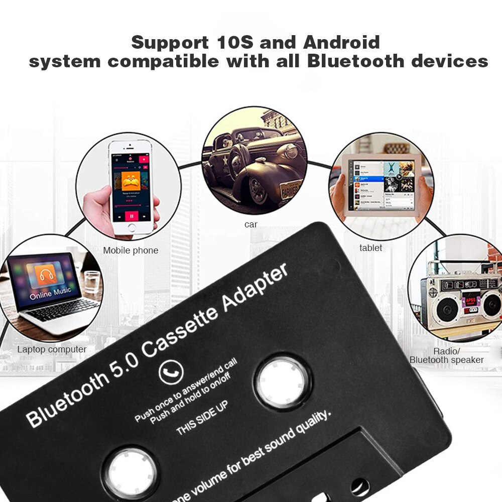 Universele Bluetooth Converter Auto Tape Bluetooth 5.0 Audio Cassette Tape Converter Draagbare Adapter Voor Smart Telefoon Computer