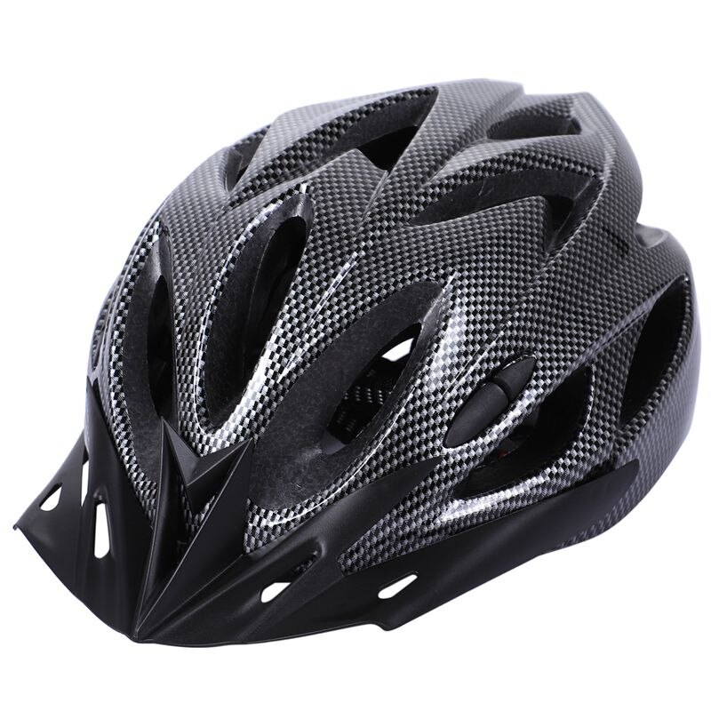 Carbon Bicycle Helmet Bike MTB Cycling Adult Adjustable Unisex Safety Helmet: Default Title