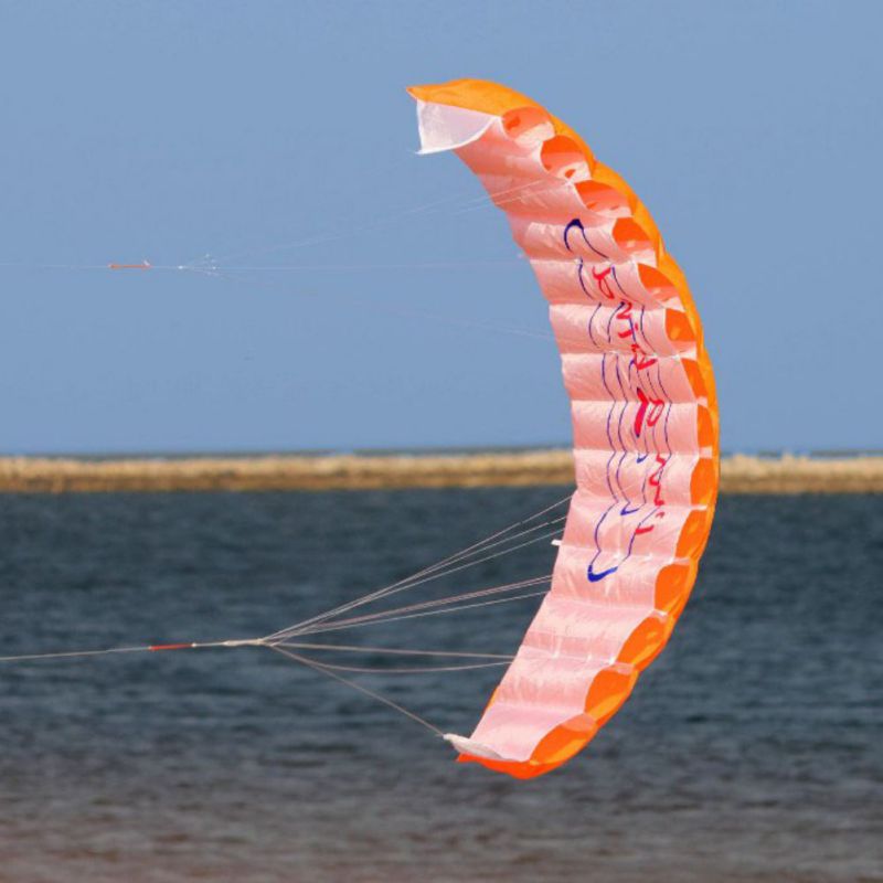 Adult Toy Parachute Dual Line Stunt Kite Parapente Parafoil Nylon Sport Kite Travel Paragliding Kitesurf Sport Toy