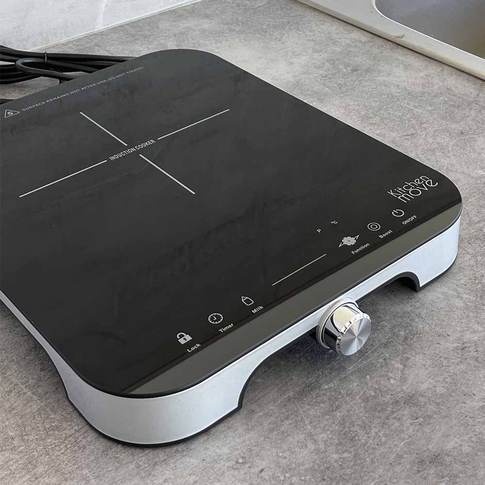 Hob induction 1 Fire RED ROCK Black 1800W