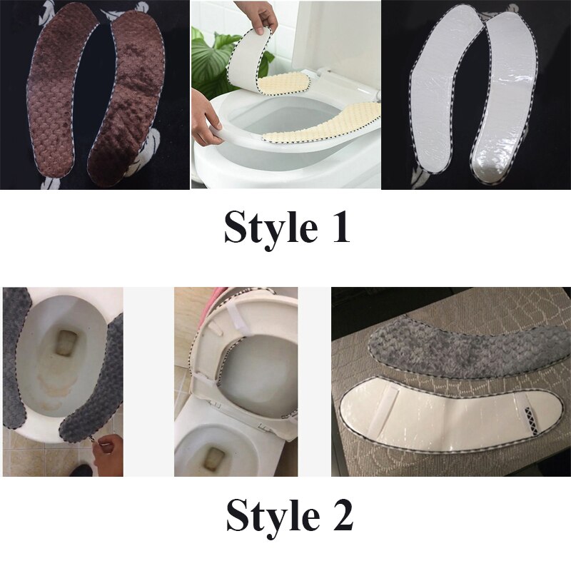Badkamer Wc Zitkussen Closestool Wasbare Soft Warmer Mat Pad Toilet Seat