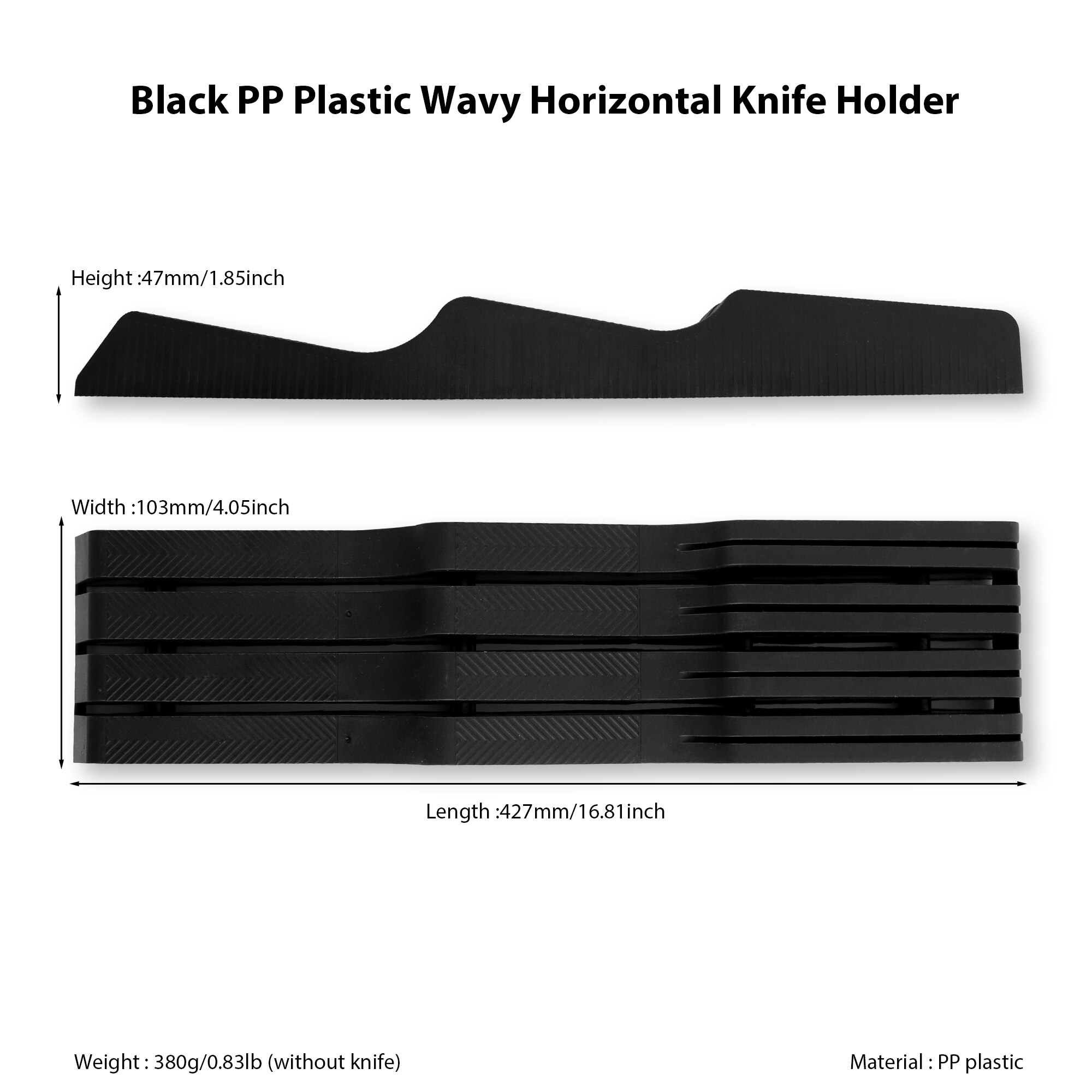 Kitchen Knife Holder Drawer Plastic 2pcs/set Knife Stand Holder Storage Shelf Drawer Tool Kitchen Accessories Knives Organizer