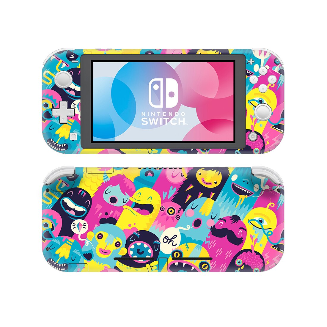 Pegatina de piel de vinilo de estilo grafiti para Nintendo Switch Lite, NSL película protectora, 15 estilos