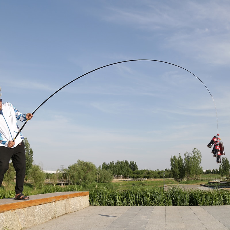 Portable fishing rod 2.7M4.5M5.4M rotating rod combo strong carbon fiber M power telescopic travel sea boat rock fishing tool