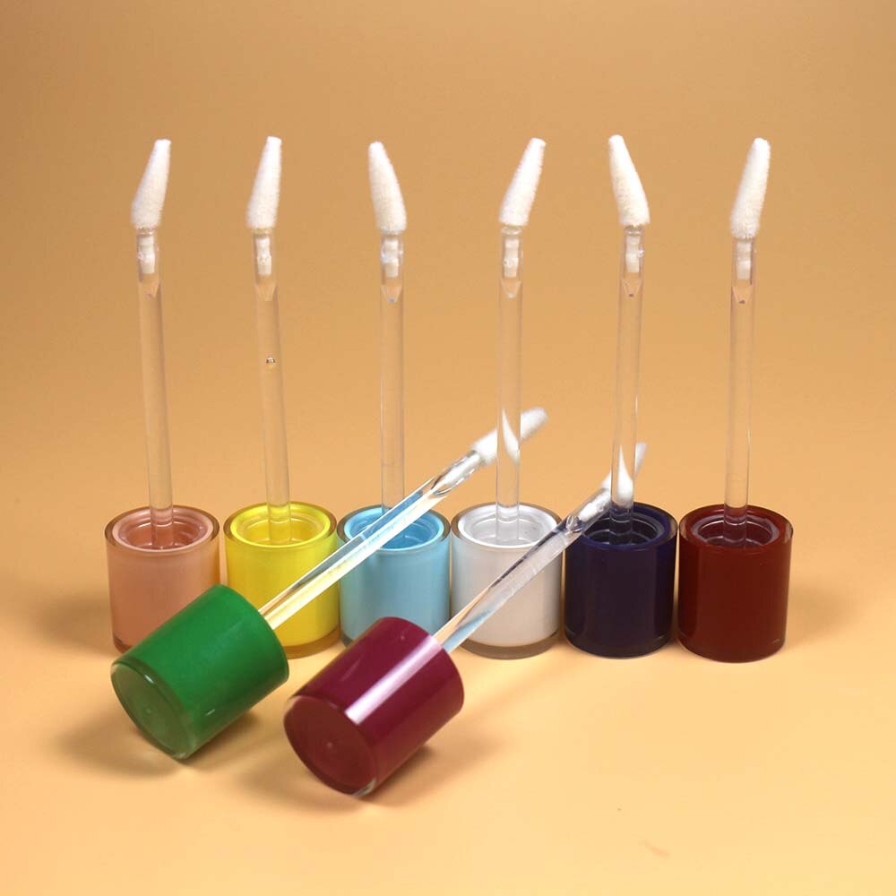 20 stk 8ml sylindret lipgloss tube plast lipgloss beholder kosmetisk lipgloss tom tube emballasje med propp