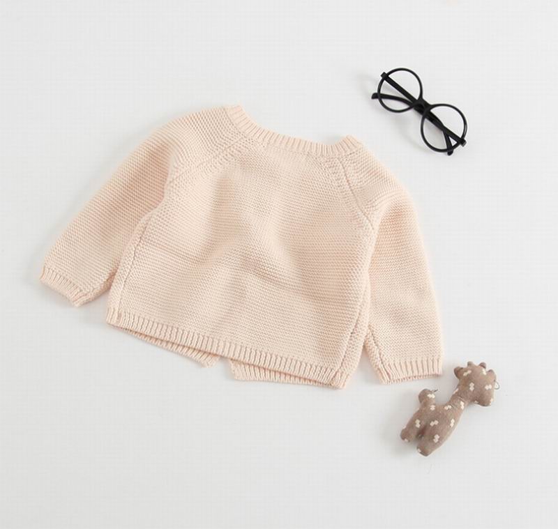 Meisje Vest Lente Herfst Breiwol Lange Mouw Trui Jas Kinderen Baby Kleding 0-3Y E8310
