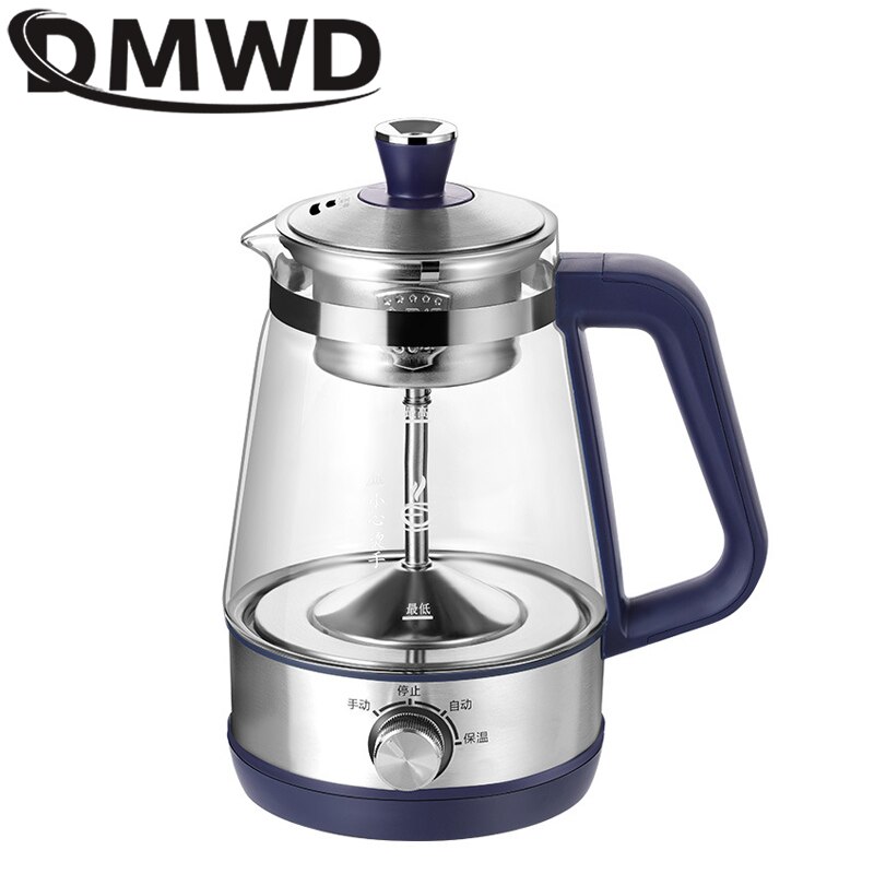 Infuseur à thé en verre Borosilicate, bouilloire électrique 1l, résistant à la chaleur, avec filtre, vaporisateur de vapeur automatique, théière de santé
