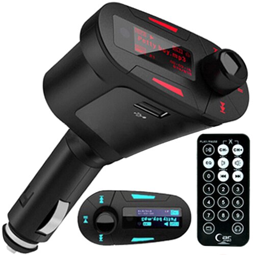 Most Popular Car Kit MP3 Player Wireless FM Transmitter Modulator USB SD MMC LCD Remote 8OXC