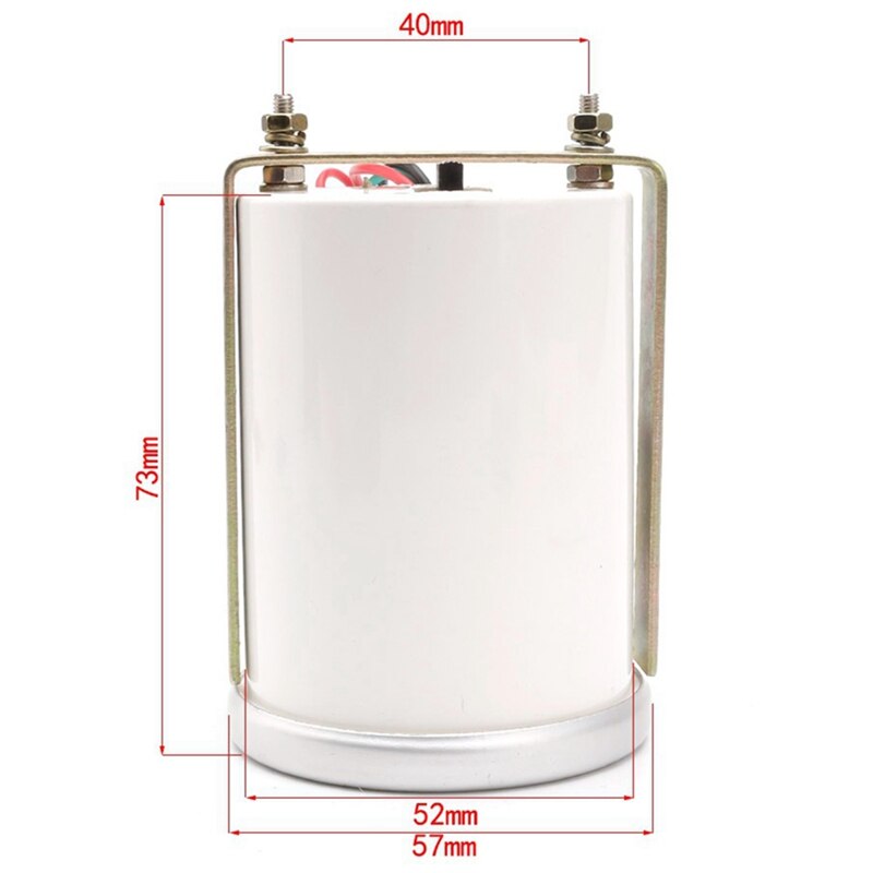 Tacómetro velocímetro para coche de 12V, tacómetro modificado de 2 pulgadas (52MM) con luz blanca de 0 a 8 pulgadas, tacómetro para cocheómetro, para camión, Motor para barco