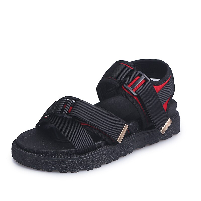 Sexy Open Tenen Vrouwen Sport Sandalen Wig Hol Uit Vrouwen Sandalen Outdoor Cool Platform Schoenen Vrouwen Strand Zomer Schoenen: Rood / 8