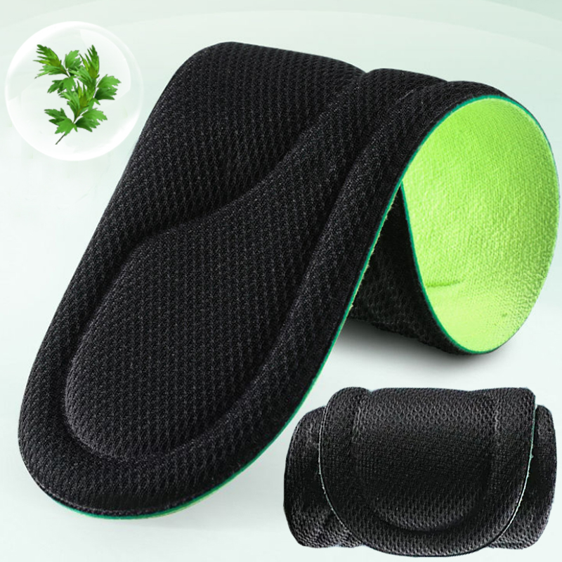 Plantillas ortopédicas de espuma viscoelástica suave, 1-10 pares, plantilla desodorizante Unisex, zapatos deportivos, absorbe el sudor, accesorios antibacterianos para zapatos