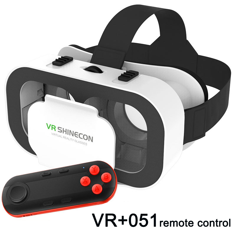 Vr Headset Helm Smart Virtual Reality Bril 3D Bril Virtual Reality Bril Vr Headset Voor Google Met Controllers: with 051 remote