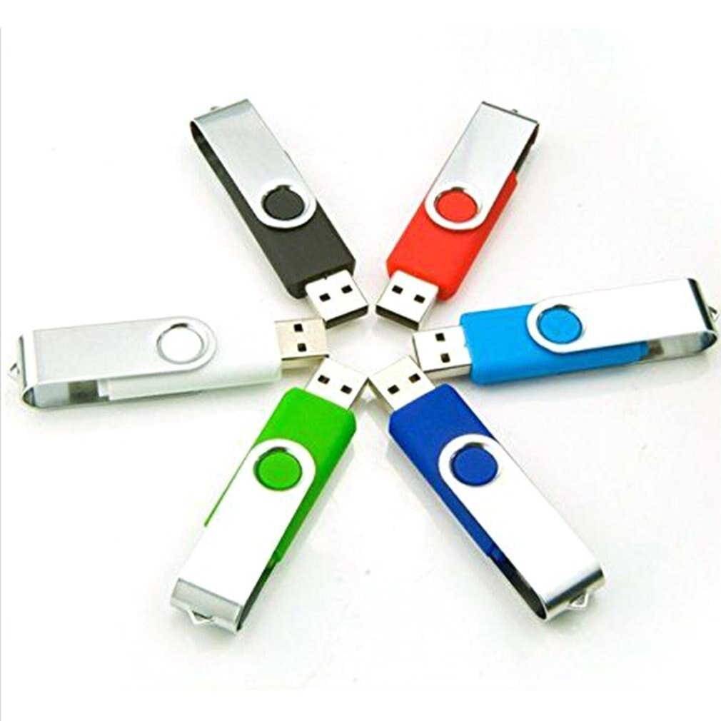 5PCS Ultra Potable Metal USB 2.0 USB Flash Drive Disk Pen Drive 8GB Rectangle Memory Flash Drives U Stick FAT32 Format