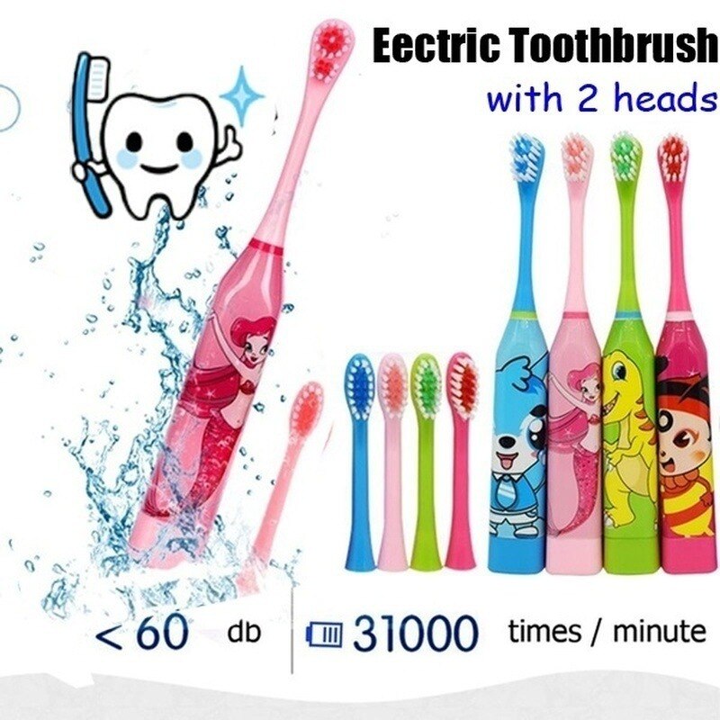 New Children Electric Toothbrush Automatic Ultrasonic Waterproof Cartoon Toothbrush Children&#39;s Life Education And Nursing Tools